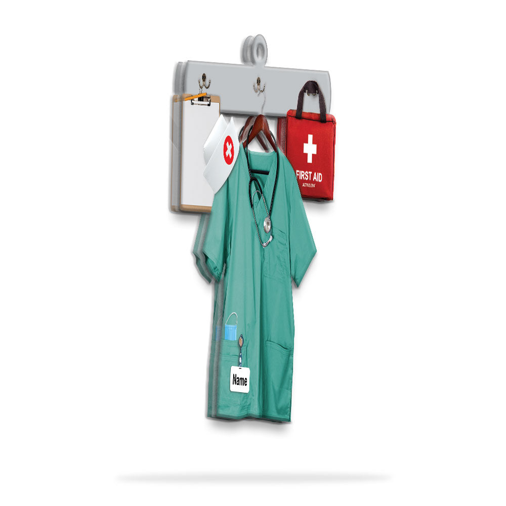 Nurse Uniform Custom Shaped Acrylic Ornament Two Sides Print, Christmas Gift, Name & Uniform Color Can Be Changed Vr3, Made By Acrylic And The 2 Sides Are The Same
