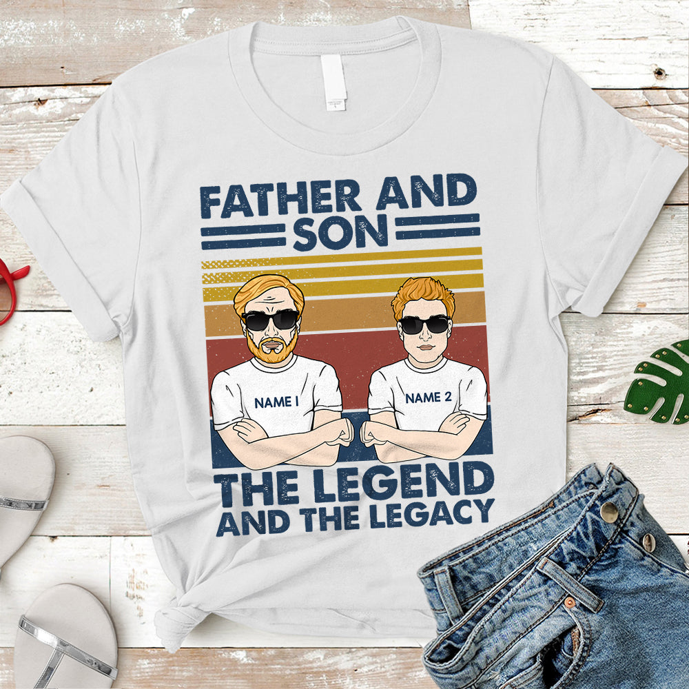 Personalized Father And Son Best Friends For Life Shirt, Father And Son Personalized Shirts