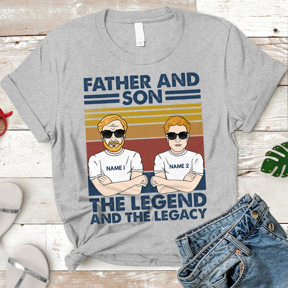 Personalized Father And Son Best Friends For Life Shirt, Father And Son Personalized Shirts