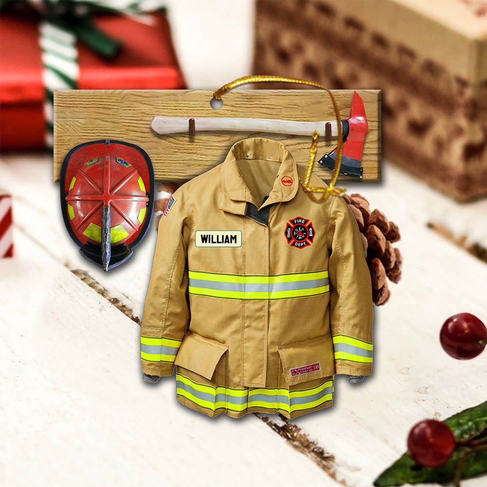 Firefighter Front Armor Vr2, Custom Cut Shaped Acrylic Ornament Two Sides Print, Made By Acrylic And The 2 Sides Are The Same