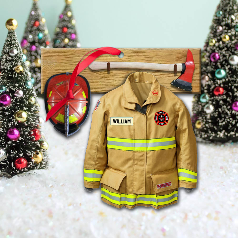 Firefighter Front Armor Vr2, Custom Cut Shaped Acrylic Ornament Two Sides Print, Made By Acrylic And The 2 Sides Are The Same