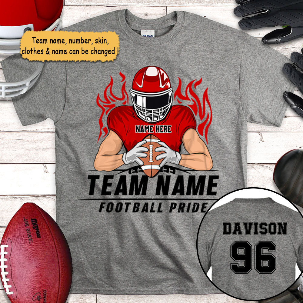 Personalized Football Shirts Custom Football Dad Shirt Personalized Football Mom Team Pride Custom Ver 2