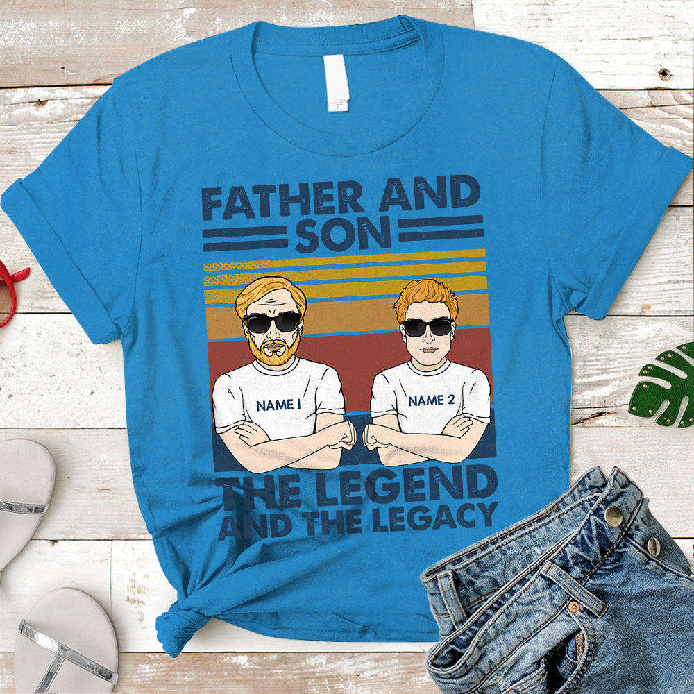Personalized Father And Son Best Friends For Life Shirt, Father And Son Personalized Shirts