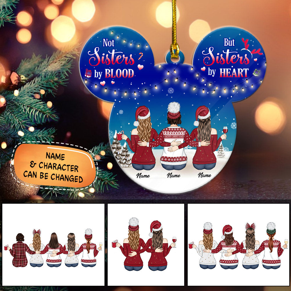 Personalized Ornament For Your Beloved Sisters, Name & Character Can Be Changed