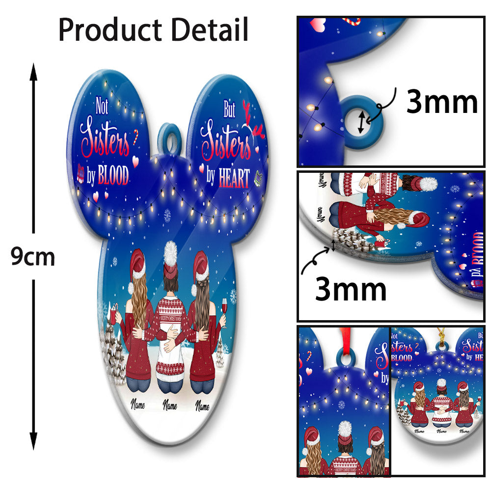 Personalized Ornament For Your Beloved Sisters, Name & Character Can Be Changed