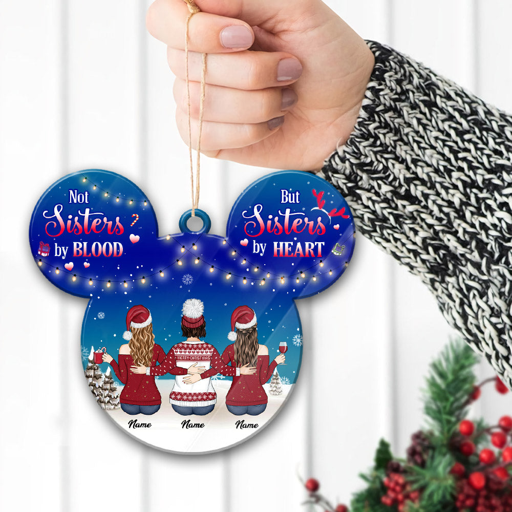 Personalized Ornament For Your Beloved Sisters, Name & Character Can Be Changed