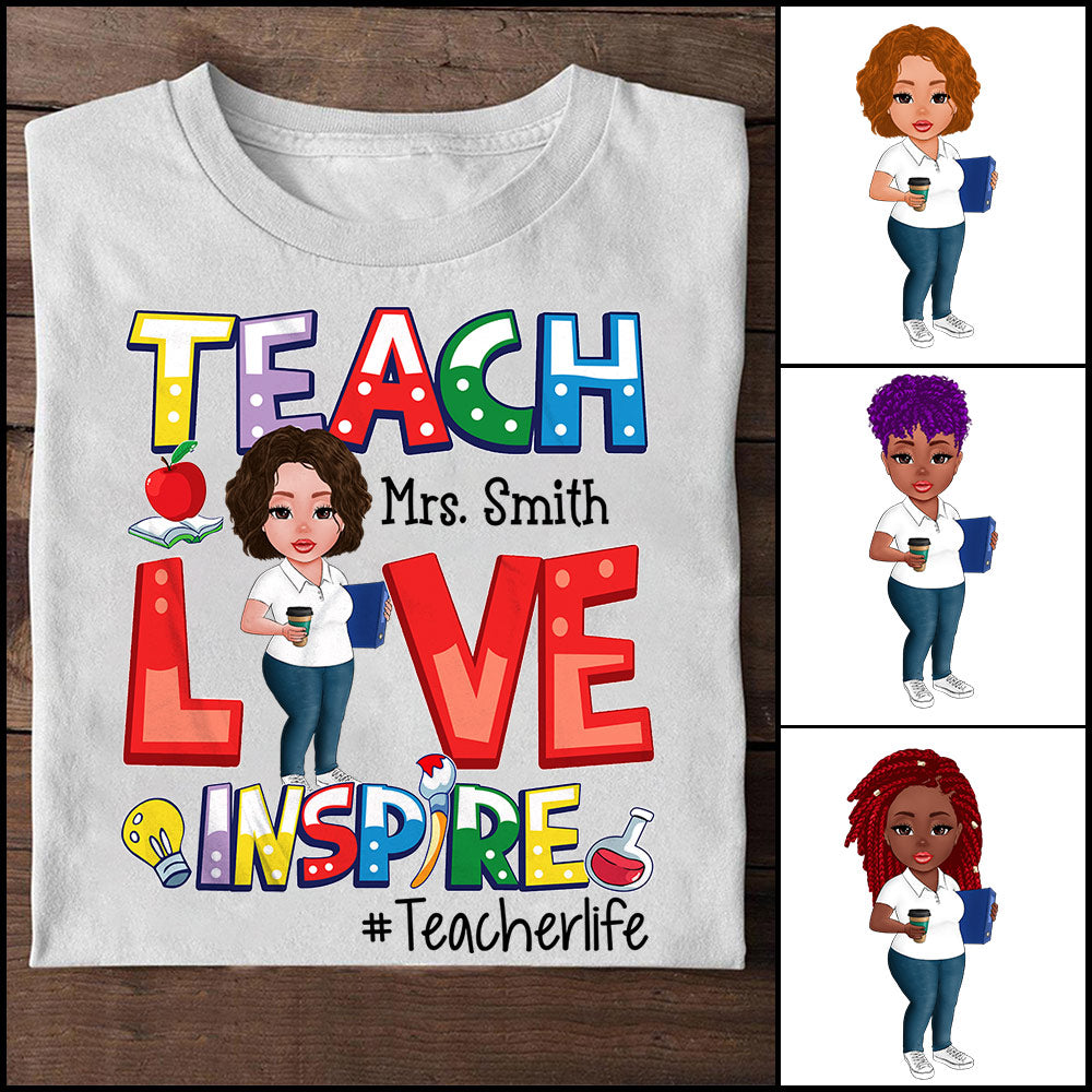 Teach Love Spoil Cute Back To School Personalized Shirt For Teacher
