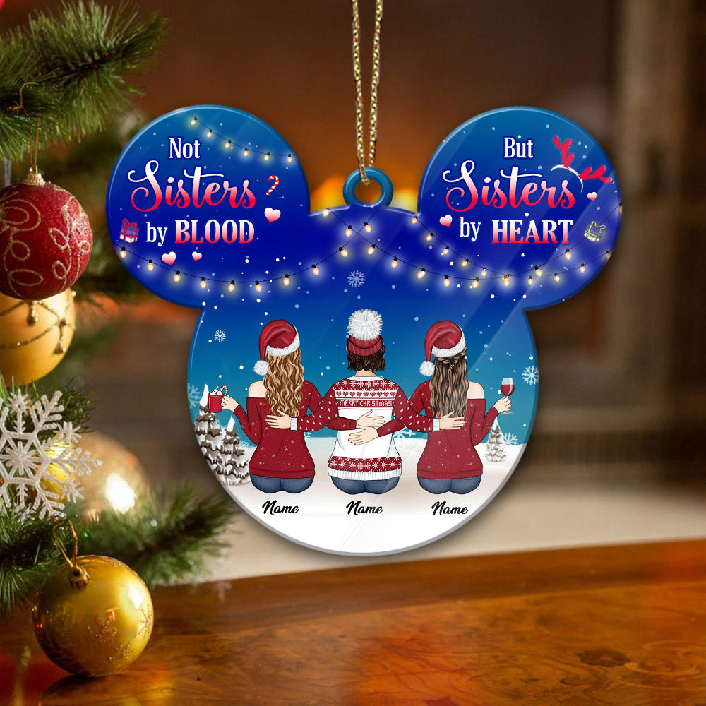 Personalized Ornament For Your Beloved Sisters, Name & Character Can Be Changed