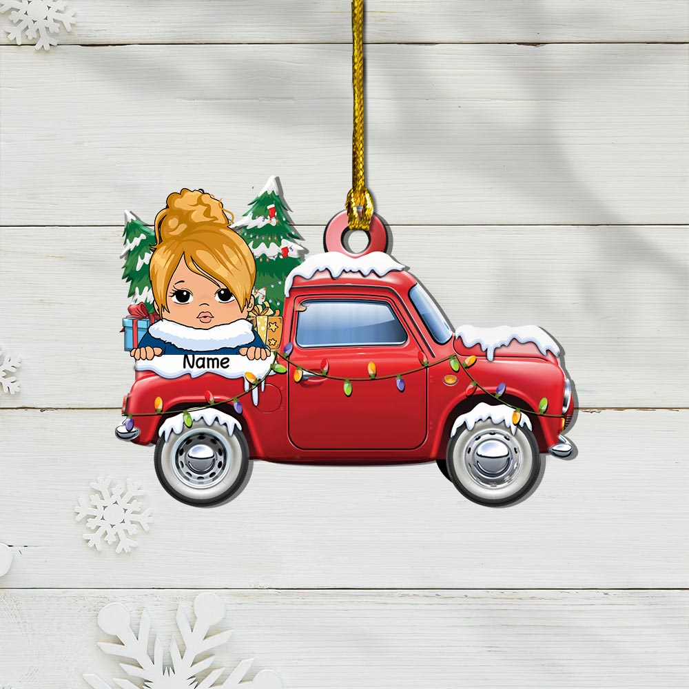 Loads Of Love, Personalized Christmas Shaped Kids Ornament TRHN