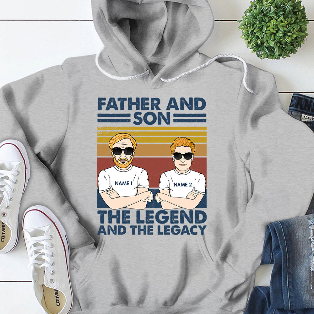 Personalized Father And Son Best Friends For Life Shirt, Father And Son Personalized Shirts