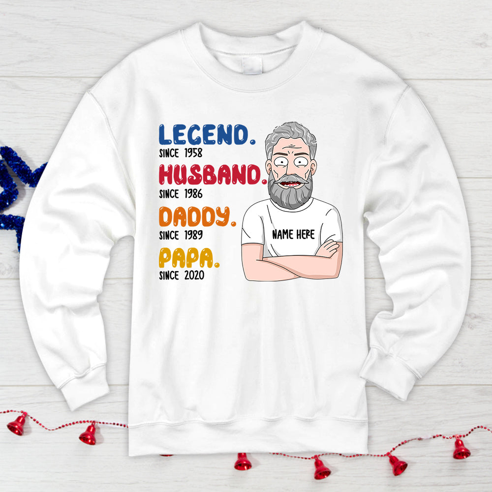 Personalized Legend Husband Daddy Papa Since Year Shirt