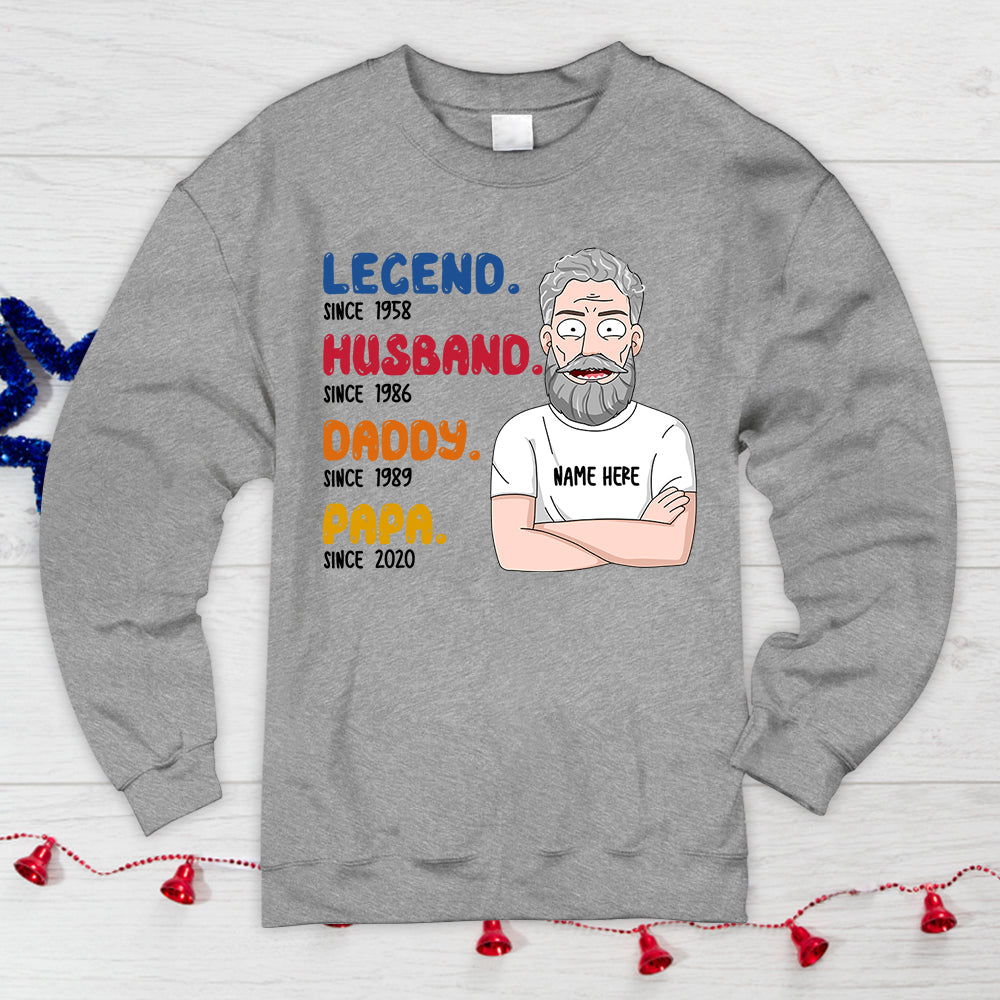 Personalized Legend Husband Daddy Papa Since Year Shirt