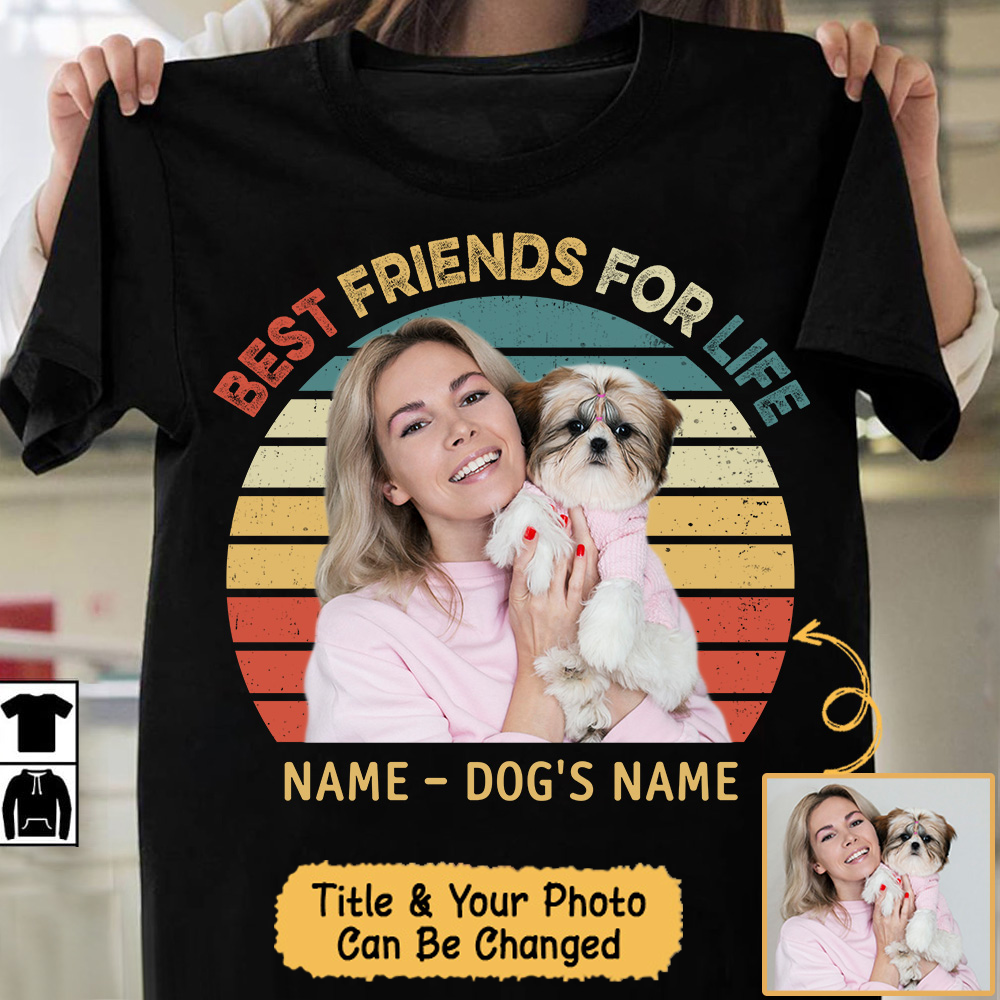 Personalized Your Photo Vintage Retro Shirt, Life Is Better With A Dog, Dog Mom Shirt, Gift For Pet Mom, Pet Dad