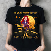 On A Dark Desert Highway Cool Wind In My Hair Personalized Shirts Vr3