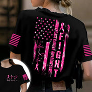 Fight Breast Cancer Awareness, All Over Print, Shirts For Helping Raise Awareness Of Breast Cancer Vr2