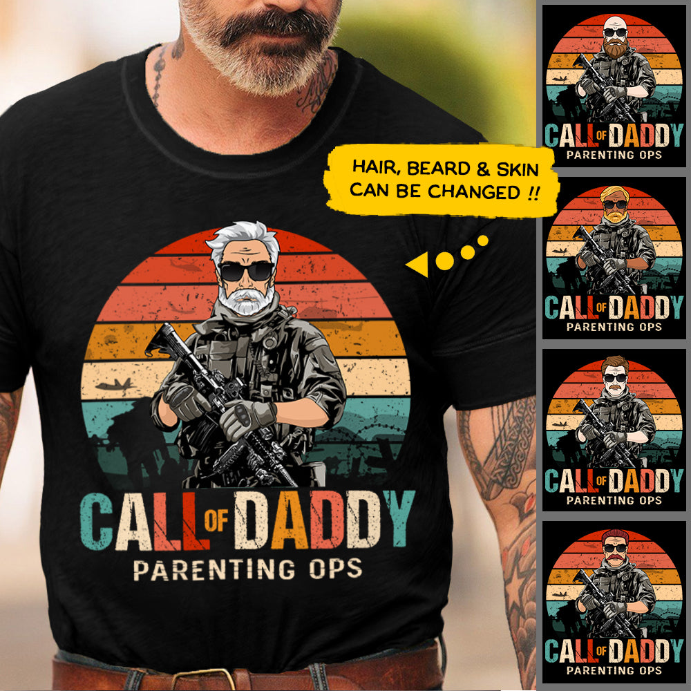 Call Of Daddy Parenting Ops Personalized Shirt , For Dad, Daddy Shirt Vr2