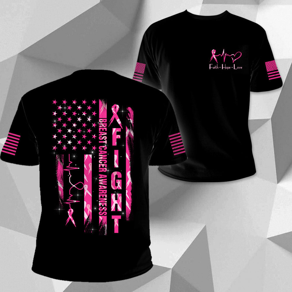 Fight Breast Cancer Awareness, All Over Print, Shirts For Helping Raise Awareness Of Breast Cancer Vr2