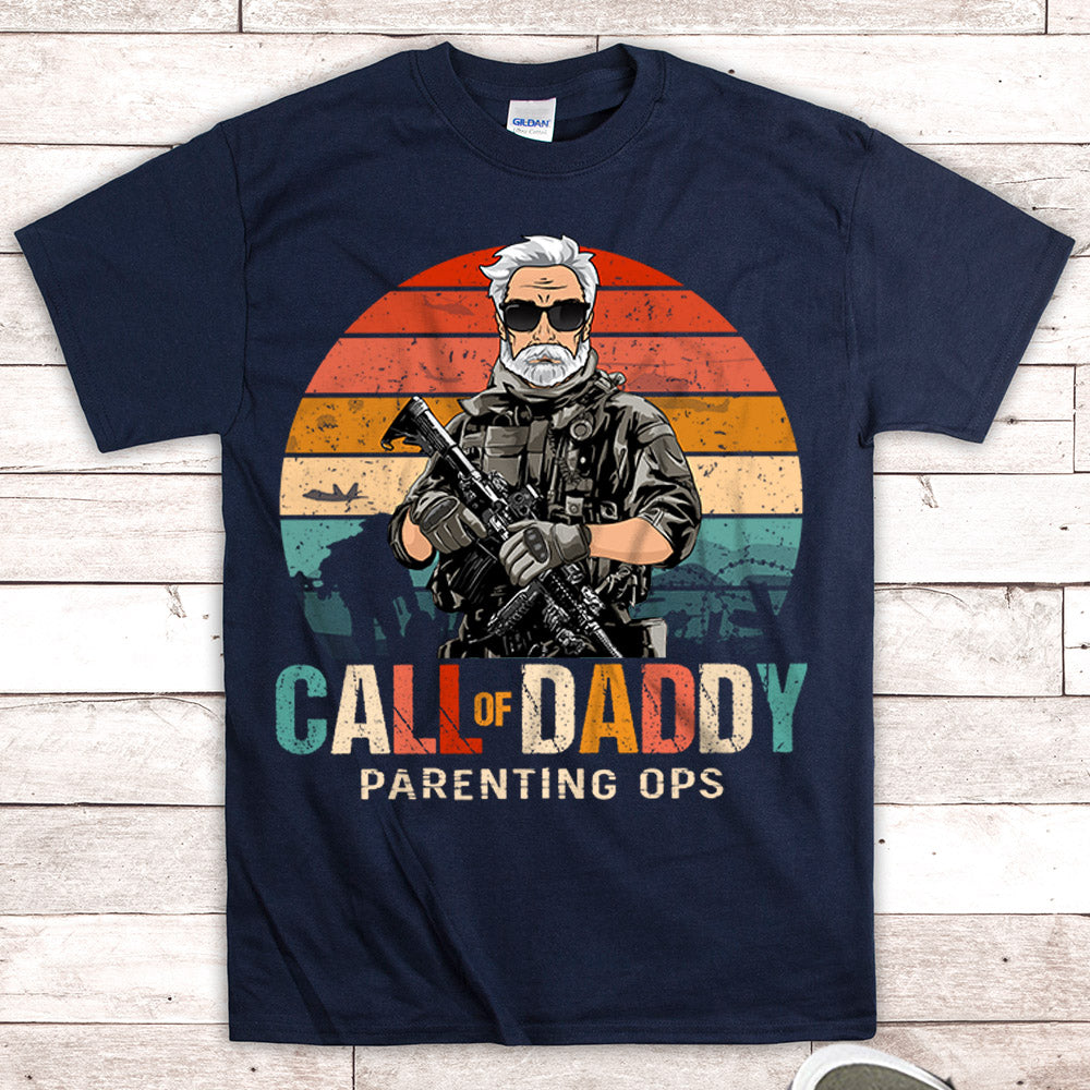 Call Of Daddy Parenting Ops Personalized Shirt , For Dad, Daddy Shirt Vr2