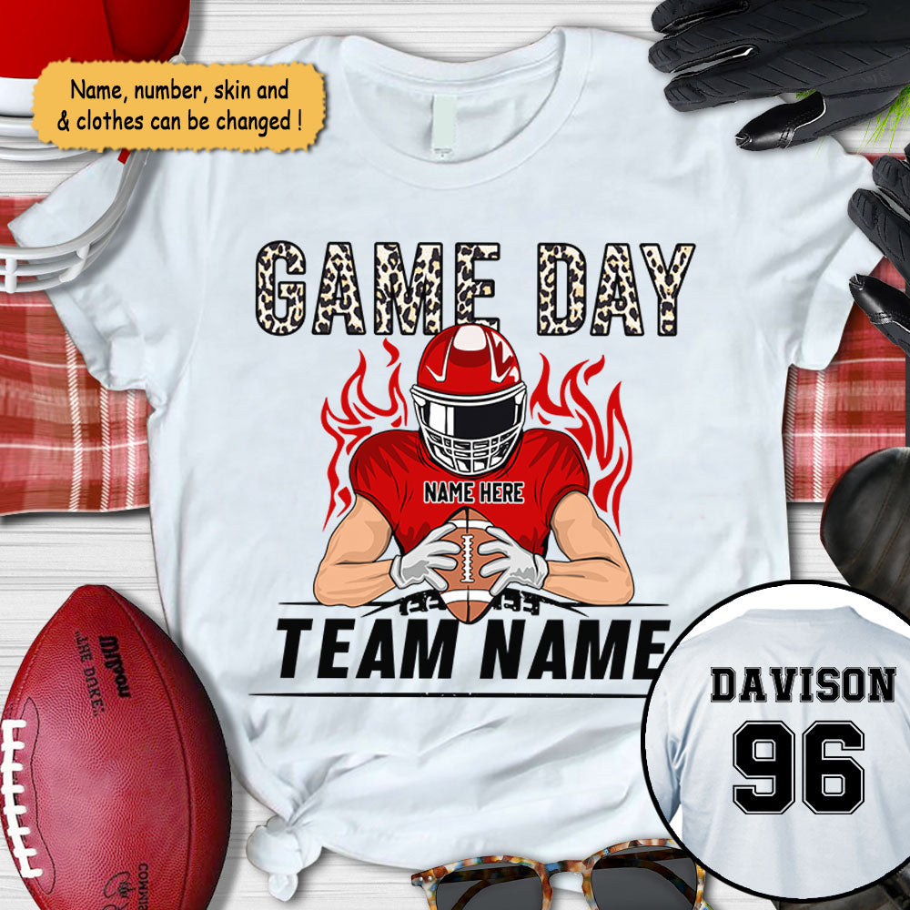 Game Day Football Mom Dad Grandma Grandpa Girlfriend Wife Life Personalized Shirts