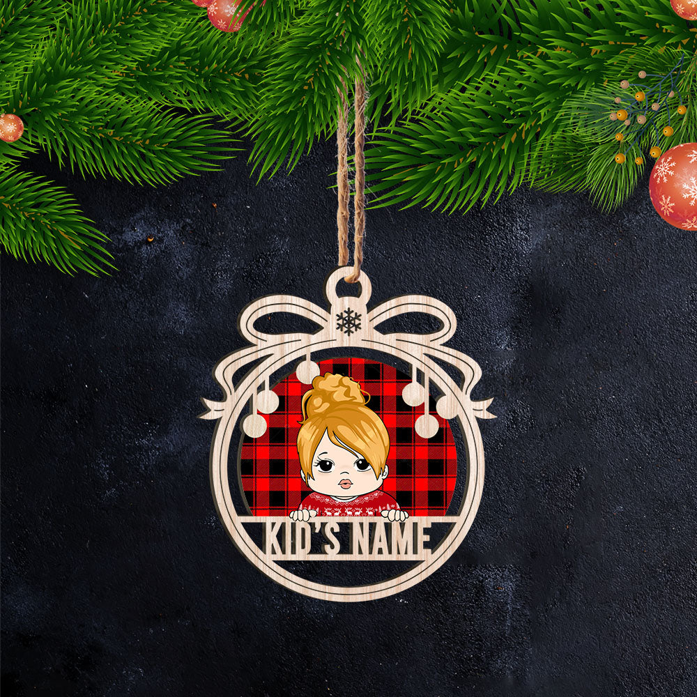 Cute Kid Christmas Personalized Shaped Ornament For Kid, Gift From Family Member HN98 UOND