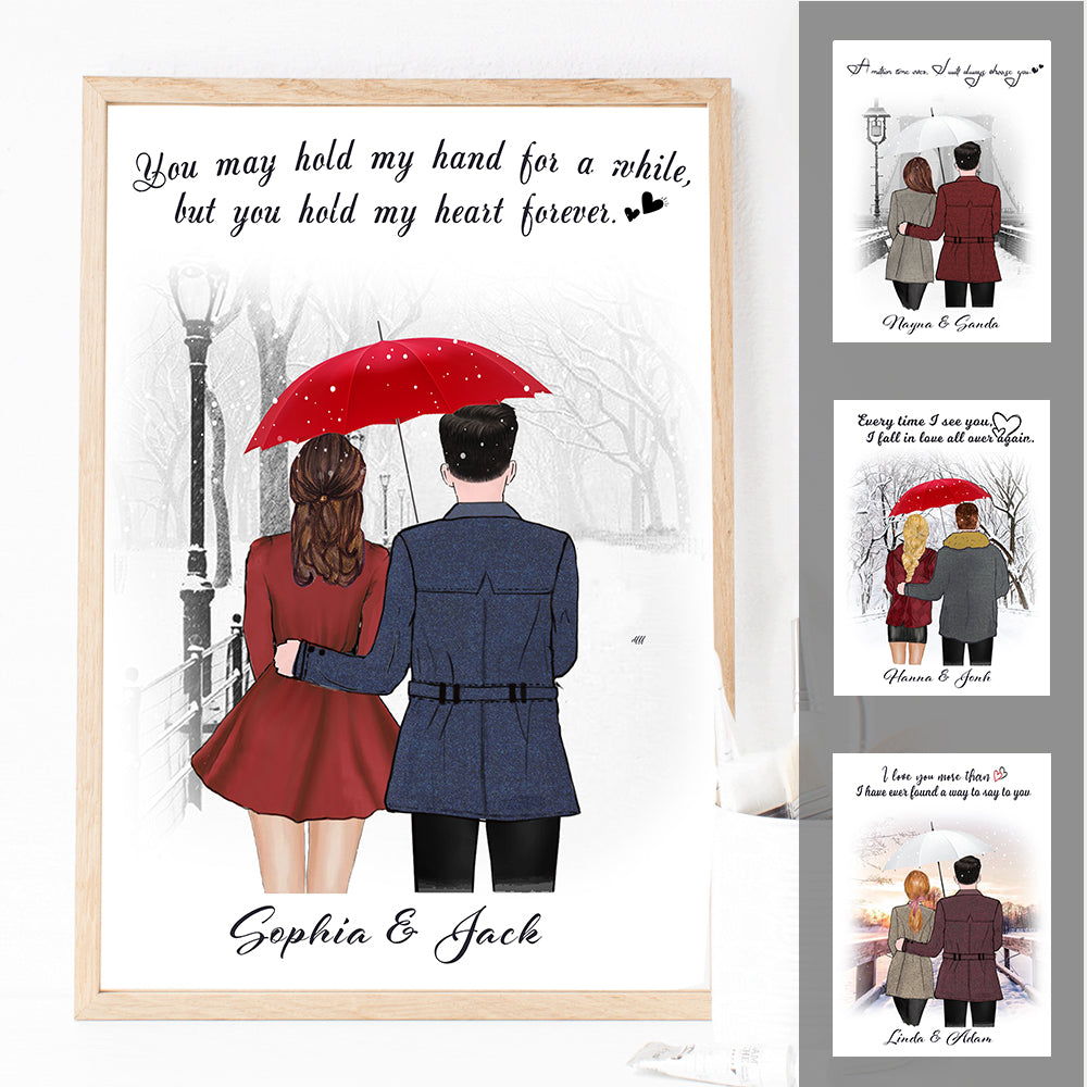 Couple Hug Future Wife Future Husband Valentine Gift Anniversary Gift For Couple Poster